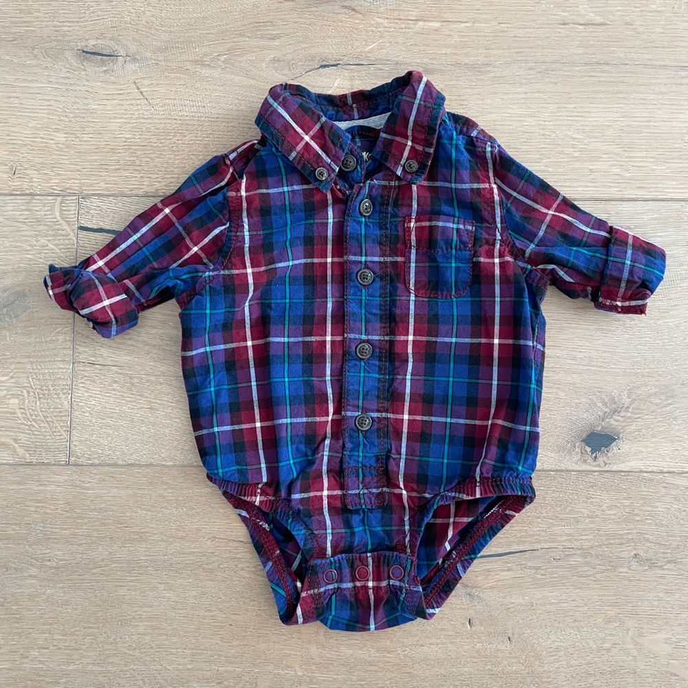 OshKosh B'gosh | Plaid Baby Bodysuit, 0-3M